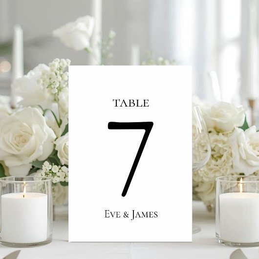 Wit Elegant Lettertype Modern Formeel Huwelijk Kaart