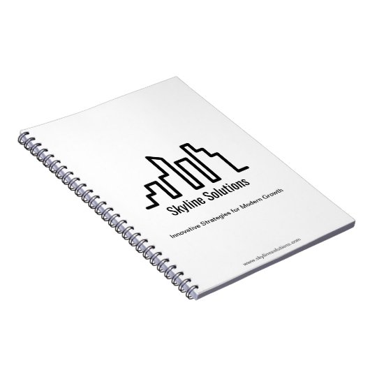 Wit Elegant Notitieboek met minimalistisch design (Rechterzijde)