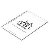 Wit Elegant Notitieboek met minimalistisch design (Linkerzijde)