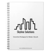 Wit Elegant Notitieboek met minimalistisch design (Voorkant)