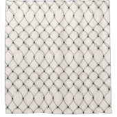 Wit elegant patroon douchegordijn (Voorkant)