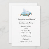 Wit Elegant Storybook Bruiloft Uitnodiging (Voorkant / Achterkant)