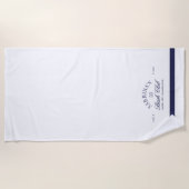 Wit Elegant vrijgezellenweekend Strandlaken (Voorkant)