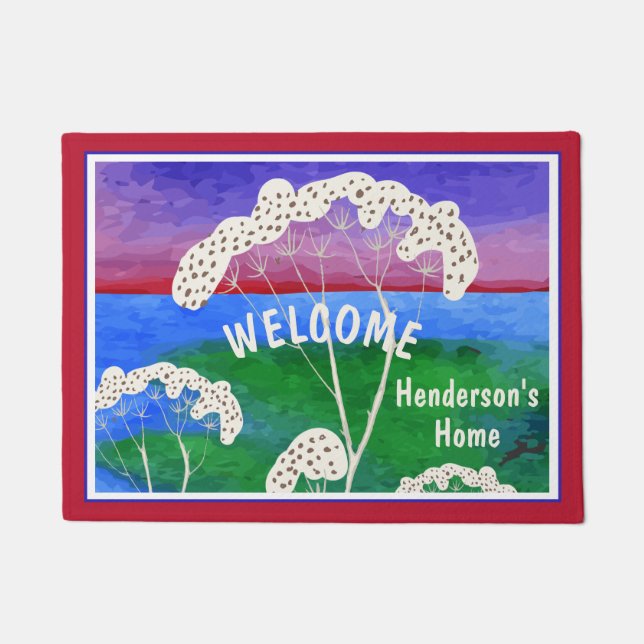 Wit-elm bomen aangepast hormoon deurmat (Voorkant)