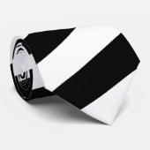 Wit en ander gestreept Stropdas (Opgerold)