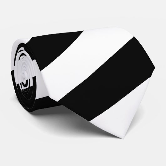 Wit en ander gestreept Stropdas (Opgerold)