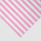 Wit en Anjelierroze Strepen Tissuepapier (Detail)
