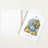 Wit en Blauw Amalfi Keramische Vaas Citroenen onge Planner (Display)