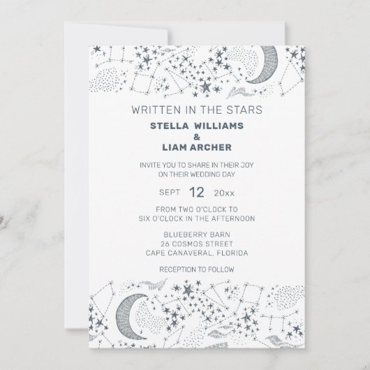 Wit en blauw bruin roemenpatroon kaart (Voorkant)