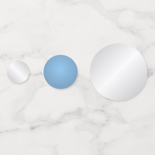 Wit en blauw confetti (Achterkanten)