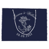 Wit en blauw draagvlak Anchors Weddenschap Design Groot Cadeauzakje (Achterkant)