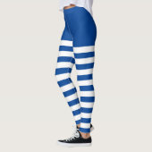 Wit en blauw leggings (Links)