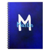 Wit en blauw notitieboek (Voorkant)