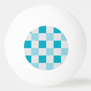 Wit En Blauw Rutpatroon Pingpongbal