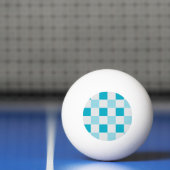 Wit En Blauw Rutpatroon Pingpongbal (Net)