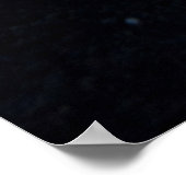 Wit en blauw steenfragment poster (Hoek)