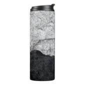 Wit en blauw steenfragment thermosbeker (Gedraaid links)
