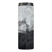 Wit en blauw steenfragment thermosbeker (Achterkant)