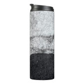 Wit en blauw steenfragment thermosbeker (Geroteerd rechts)