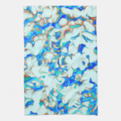 Wit en blauw theedoek (Verticaal)