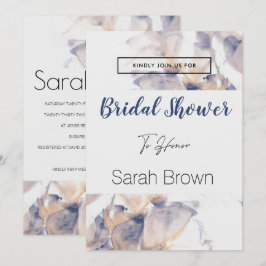 WIT EN BLAUWE PATEELSTROOM ELEGANT VRIJGEZELLENFEE KAART