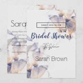 WIT EN BLAUWE PATEELSTROOM ELEGANT VRIJGEZELLENFEE KAART