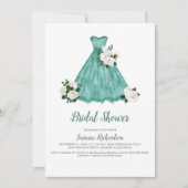  Wit en Blauwgroen Vrijgezellenfeest Kaart (Voorkant)