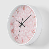 Wit en Bleek roze bloemendamast (Hoek)