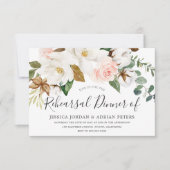 Wit- en Blush Floral Alle seizoenen Kaart (Voorkant)