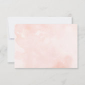 Wit- en Blush Floral Alle seizoenen Kaart (Achterkant)