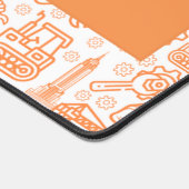 wit en bruin Architectural Blueprint Engineer Bureaumat (Hoek)