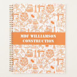 wit en bruin Architectural Blueprint Engineer Planner