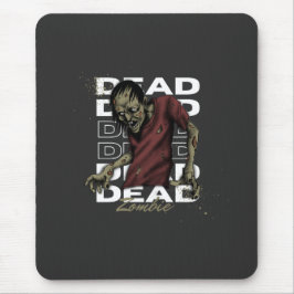 Wit en Bruin Dode Zombie Mousepad Muismat