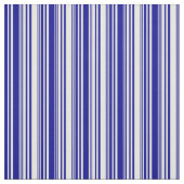 Wit en donkerblauw gestreept patroon stof (Swatch)