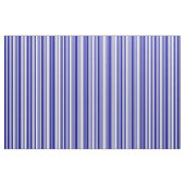 Wit en donkerblauw gestreept patroon stof (Fat Quarter)