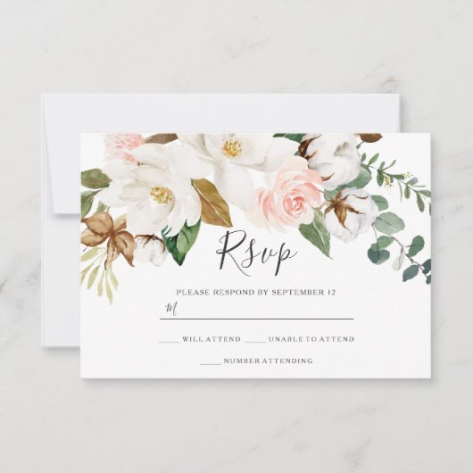 Wit en Duizelend al Seizoenen Berichten RSVP Kaartje (Voorkant)