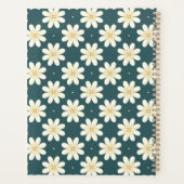 Wit en Geel bloemenpatroon Planner (Achterkant)