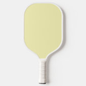 Wit en Geel Minimalistisch Modern Monogram Pickleball Paddle (Achterkant)