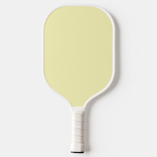 Wit en Geel Minimalistisch Modern Monogram Pickleball Paddle (Achterkant)