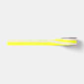 Wit en Geel Streep Grosgrain Lint (Voorkant)