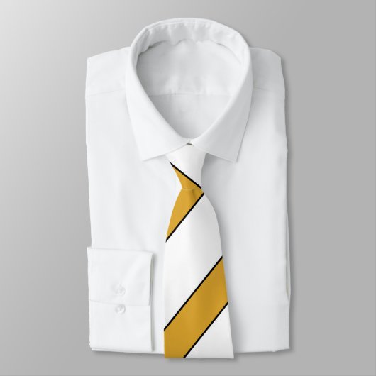 Wit en geel stropdas (Gebonden)