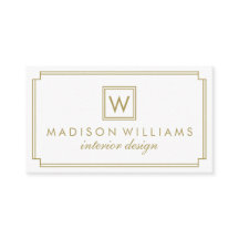 Wit en Goud Art Deco Monogram