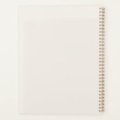Wit en Goud Bedrijf Logo Monogram Planner (Achterkant)