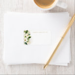 Wit en Goud Bloemen Bloem Blank Adres Etiket<br><div class="desc">Dit prachtige ontwerp is voorzien van waterverf bloemen en uw aangepaste tekst kop. Voeg jouw tekst toe via het sjabloon formulier. Gebruik de functie Verdere aanpassen om de kleuren en lay-out van de tekst en achtergrond te wijzigen.</div>
