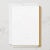 Wit en Goud Bloemen Boek Hoesje Bruiloft Kaart (Achterkant)