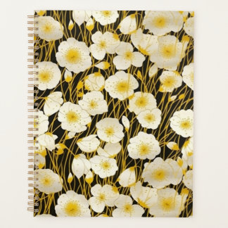 Wit en Goud Bloemen Chiyogami Planner