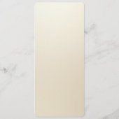 Wit en Goud Bloemen Menu (Achterkant)