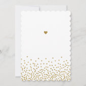 Wit en Goud Chic Sweet Sixteen Party Verjaardag Kaart (Achterkant)