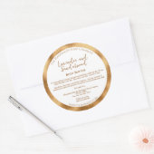 Wit en Goud Cosmetics Jar Label w Ingrediënten (Envelop)