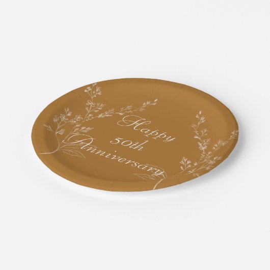 Wit en Goud Elegant Papier Bord (Gekanteld)